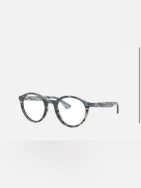 Ray Ban RB 5361 5773 ROUND STRIPED BLUE EYEGLASSES FRAMES 51-20-145 Low Bridge